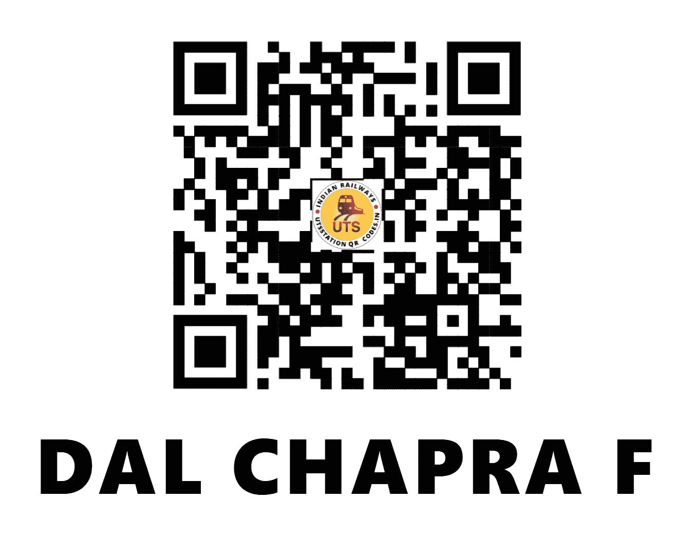 UTS QR Code for DAL CHAPRA F - DCP - NE (UTTAR PRADESH)